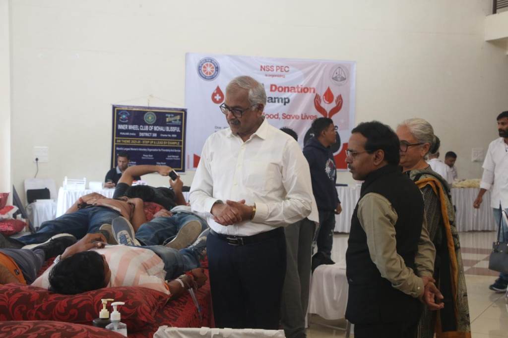 NSSPEC Organizes Blood Donation Camp in Collaboration with PGIMER